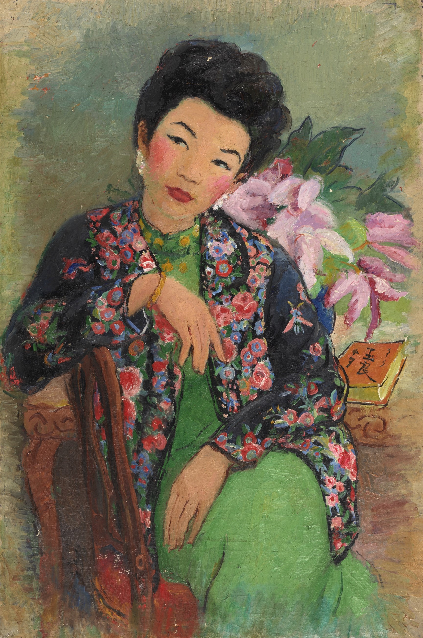 <h2>周小燕肖像</h2><p>作者：潘玉良（1895-1977）</p><p>创作年代：1947年</p><p>规格：91.5cm×59.8cm</p><p>品类：油画</p>
